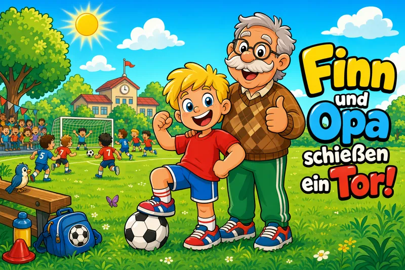 Voorbeeld voorkant: Finn und Opa schießen ein Tor!