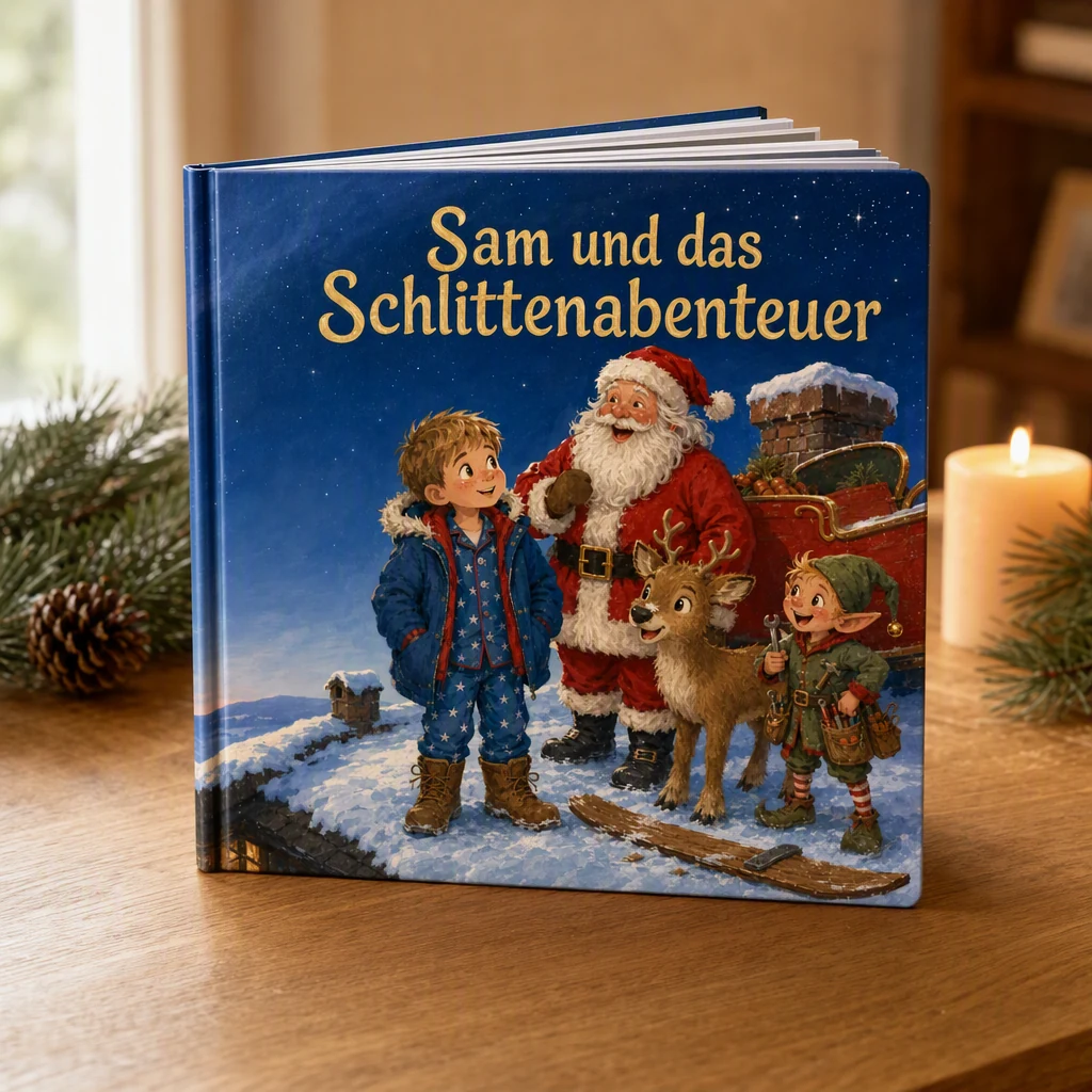 Ein Weihnachtsbuch mit Ihrem Kind in der Hauptrolle