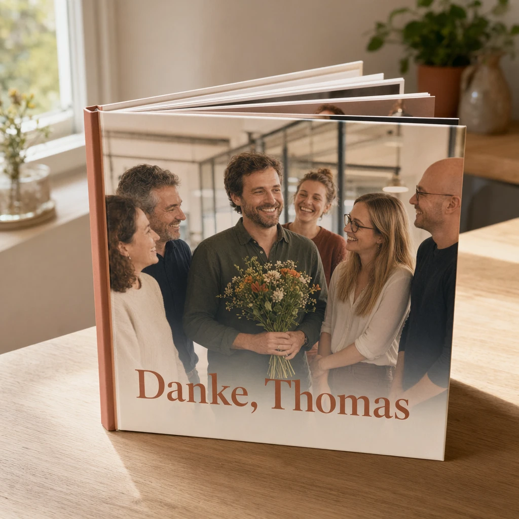 Beispiel-Cover eines Abschiedsbuchs