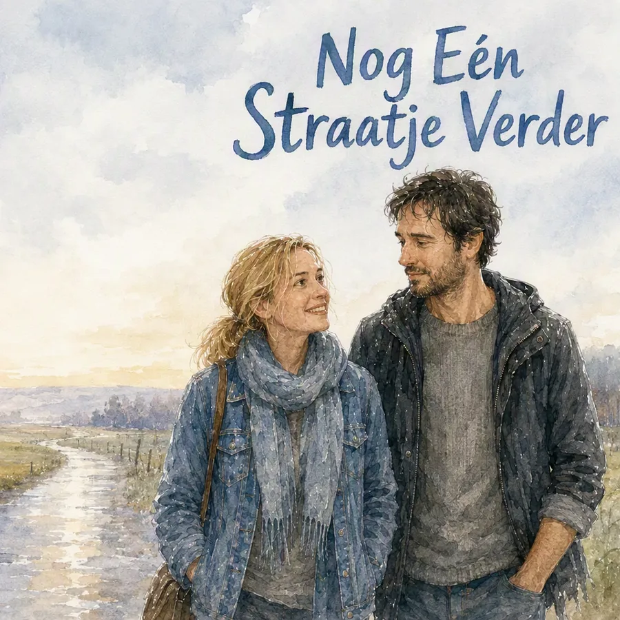 Cover eines personalisierten Valentinsbuchs mit Eva und Daan am Wasser